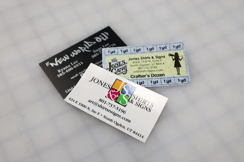 Custom printed promotional materials from Jones Shirts & Signs